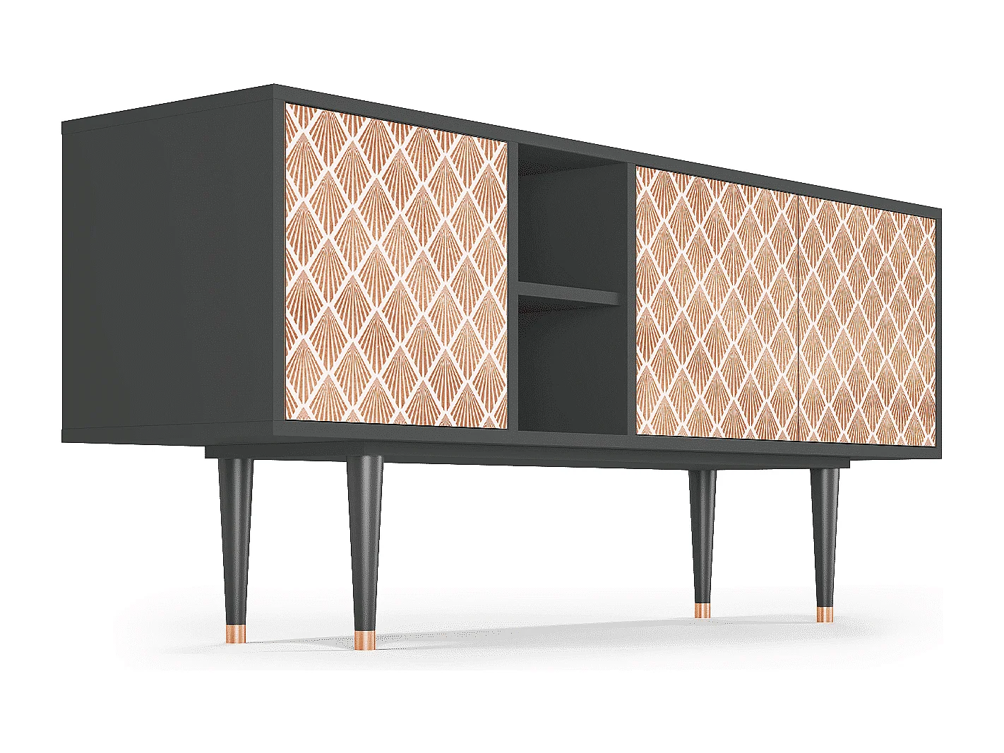 Mobile TV - 150х69х41 cm - T5 - Pastel Sunrise, Antracite