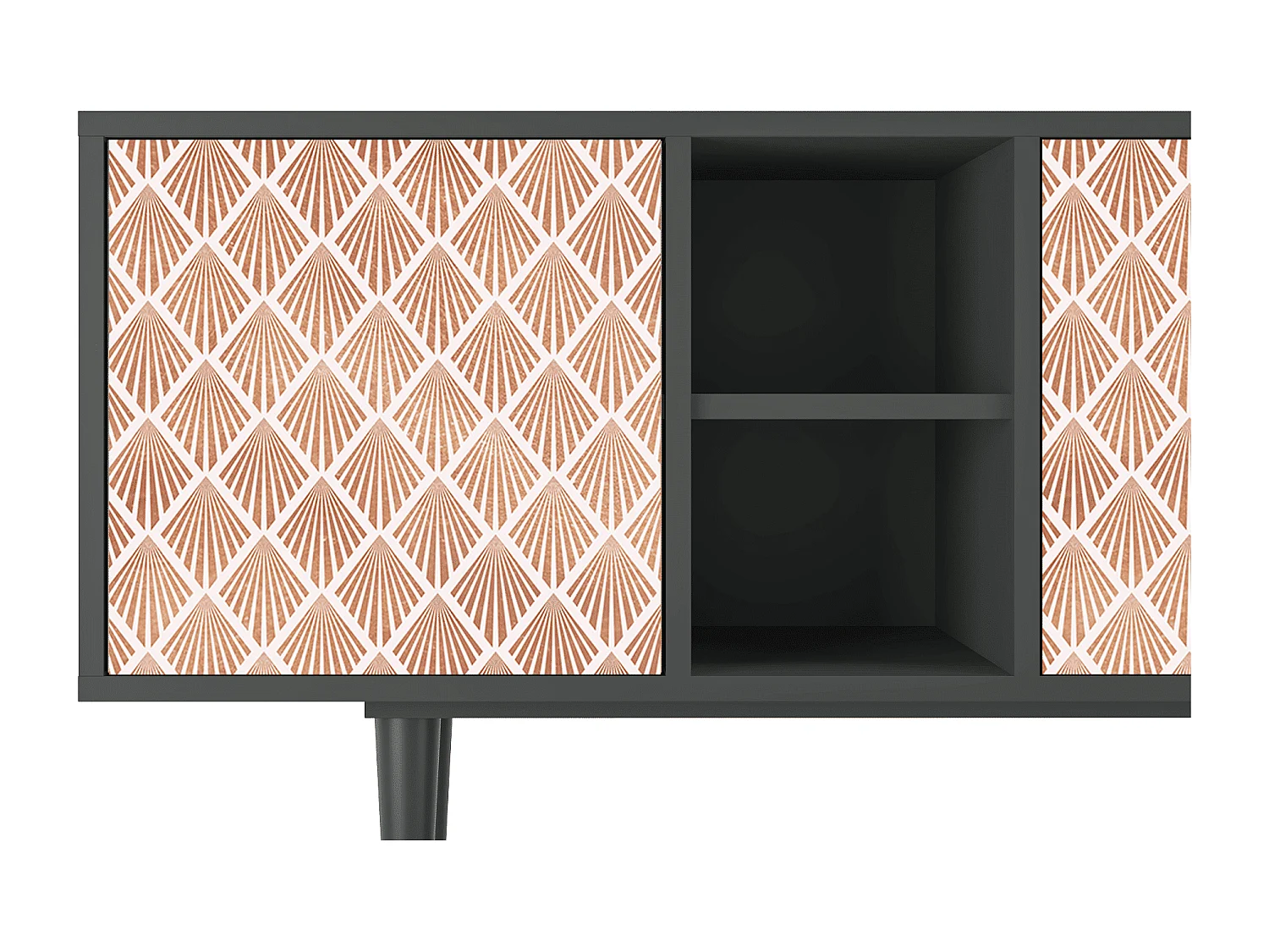 Mobile TV - 150х69х41 cm - T5 - Pastel Sunrise, Antracite