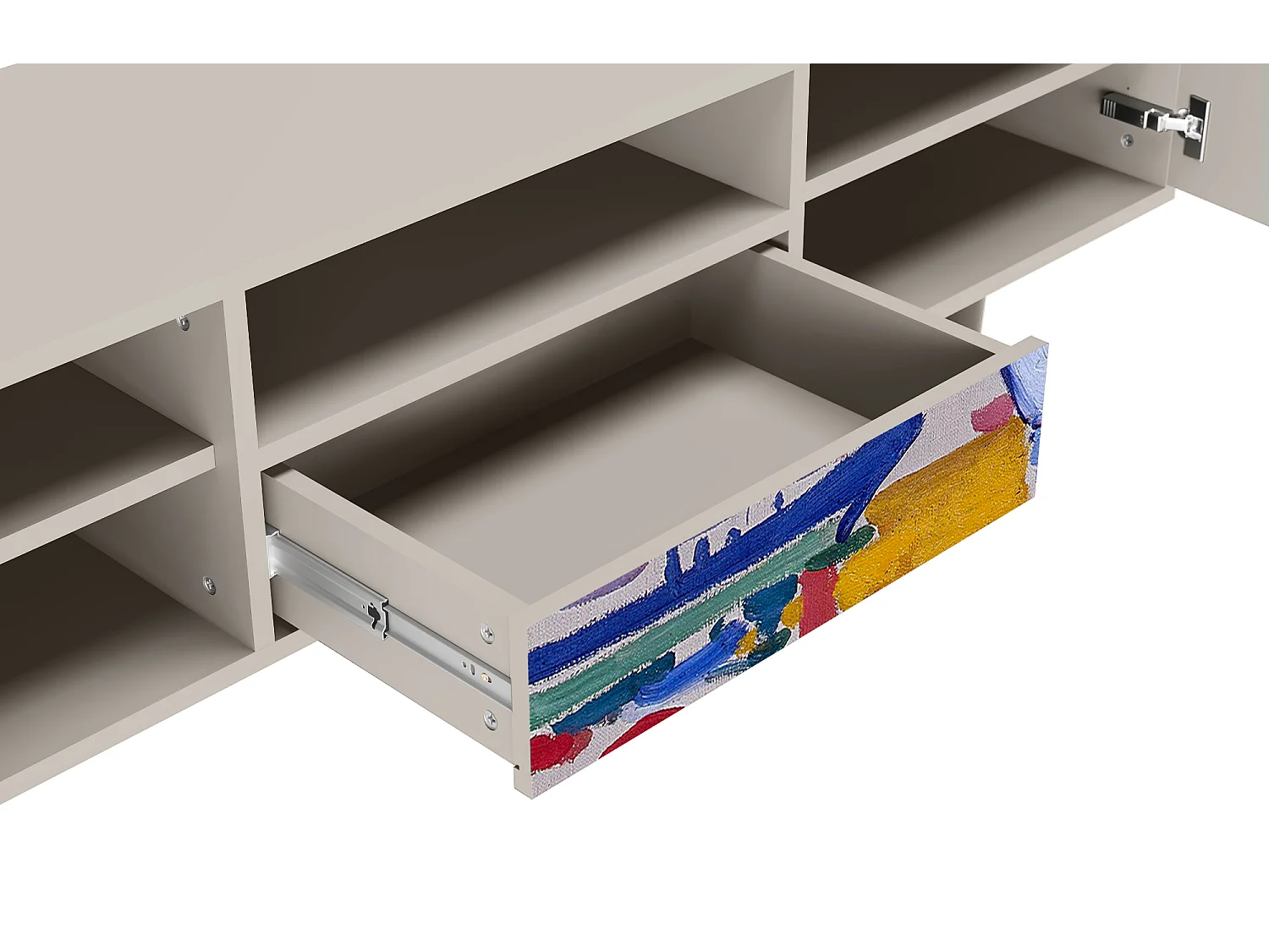 Meuble TV - 170х59х41 cm - T6 - The Port of Collioure , Sable