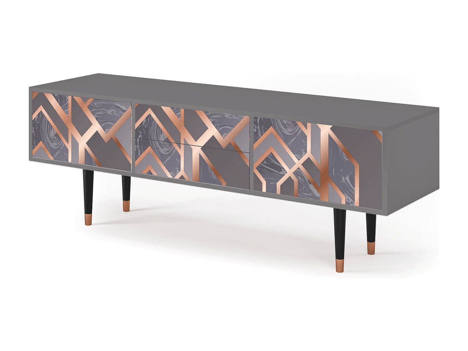 Mobile TV - 170х59х48 cm - T4 - Taupe Anatomy, Grigio