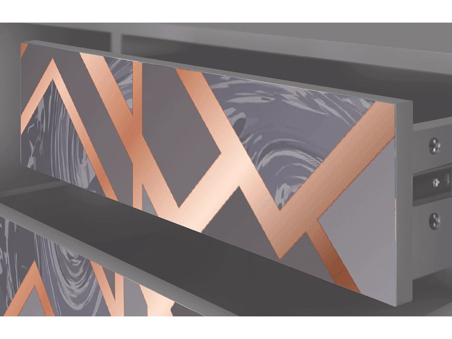 Mobile TV - 170х59х48 cm - T4 - Taupe Anatomy, Grigio