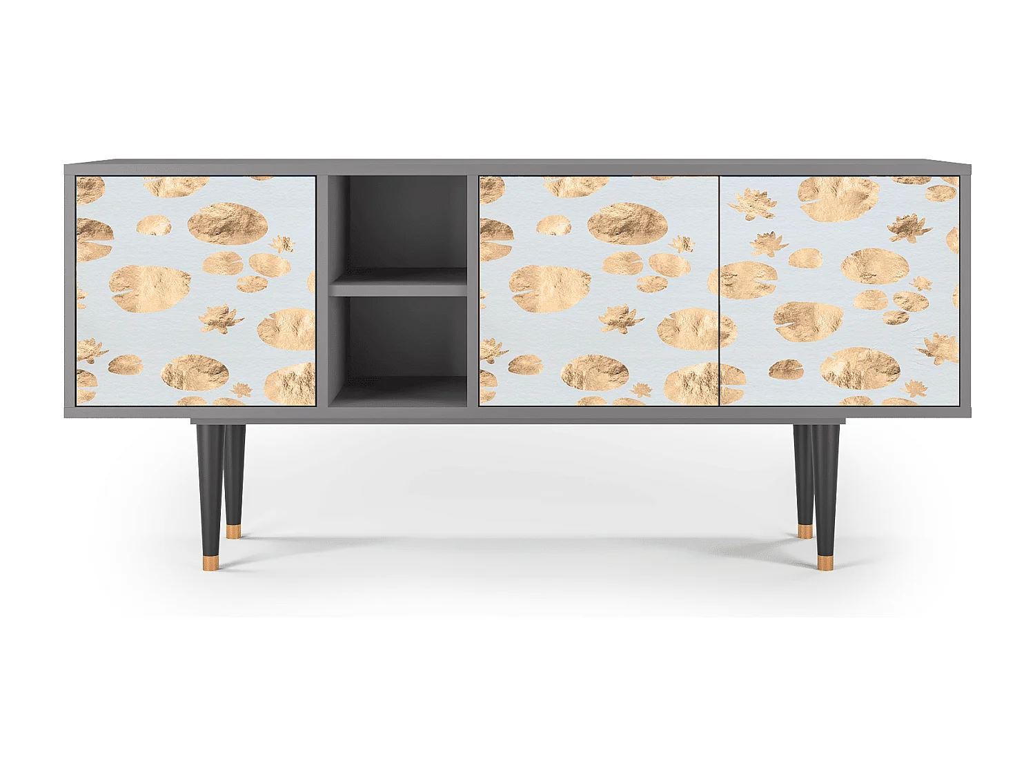 TV-meubel - 150х69х41 cm - T5 - Blue Giraffe, Grijs