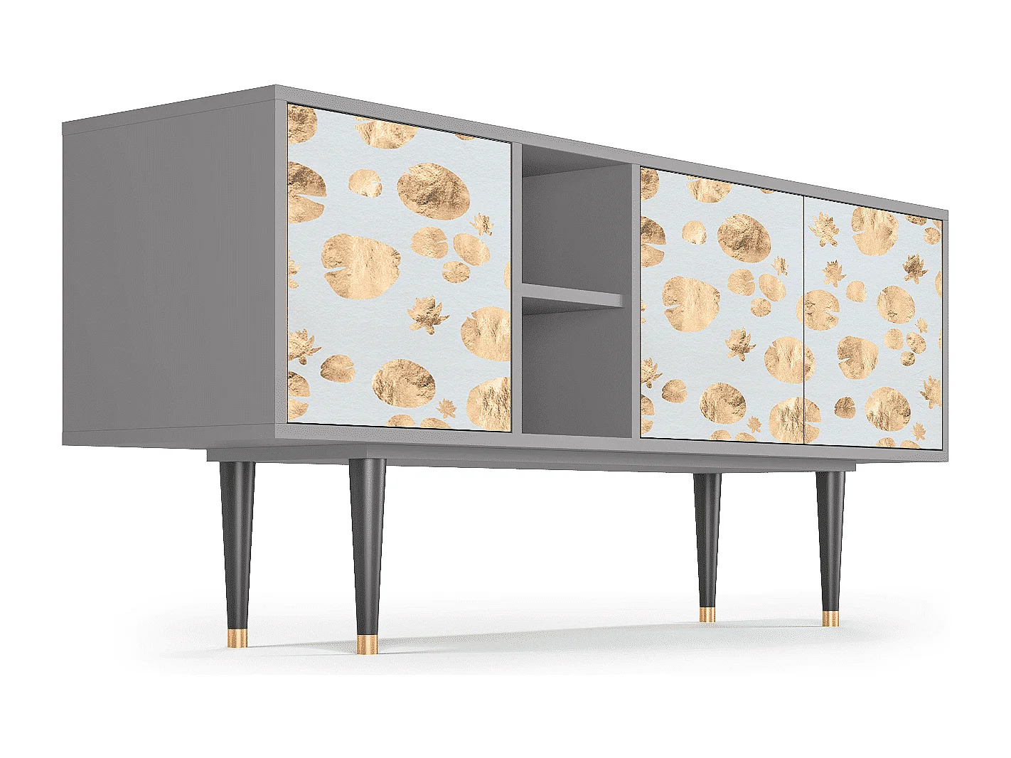 TV-meubel - 150х69х41 cm - T5 - Blue Giraffe, Grijs