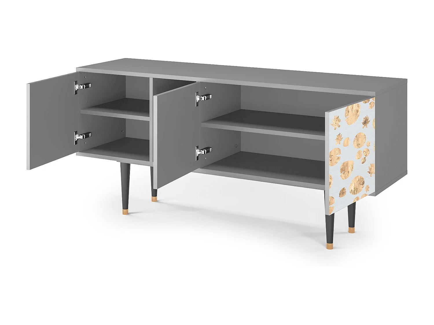 TV-meubel - 150х69х41 cm - T5 - Blue Giraffe, Grijs