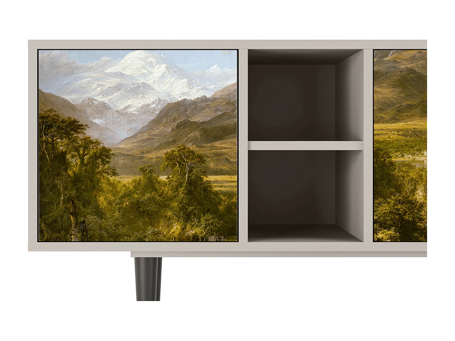 Mobile TV - 150х69х41 cm - T5 - The Heart of the Andes , Sabbia