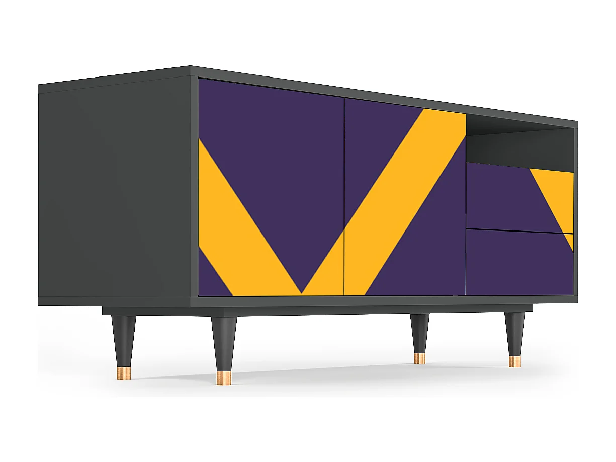 TV-Möbel - 125х56х41 cm - T7 - The Brightest Way, Anthrazit