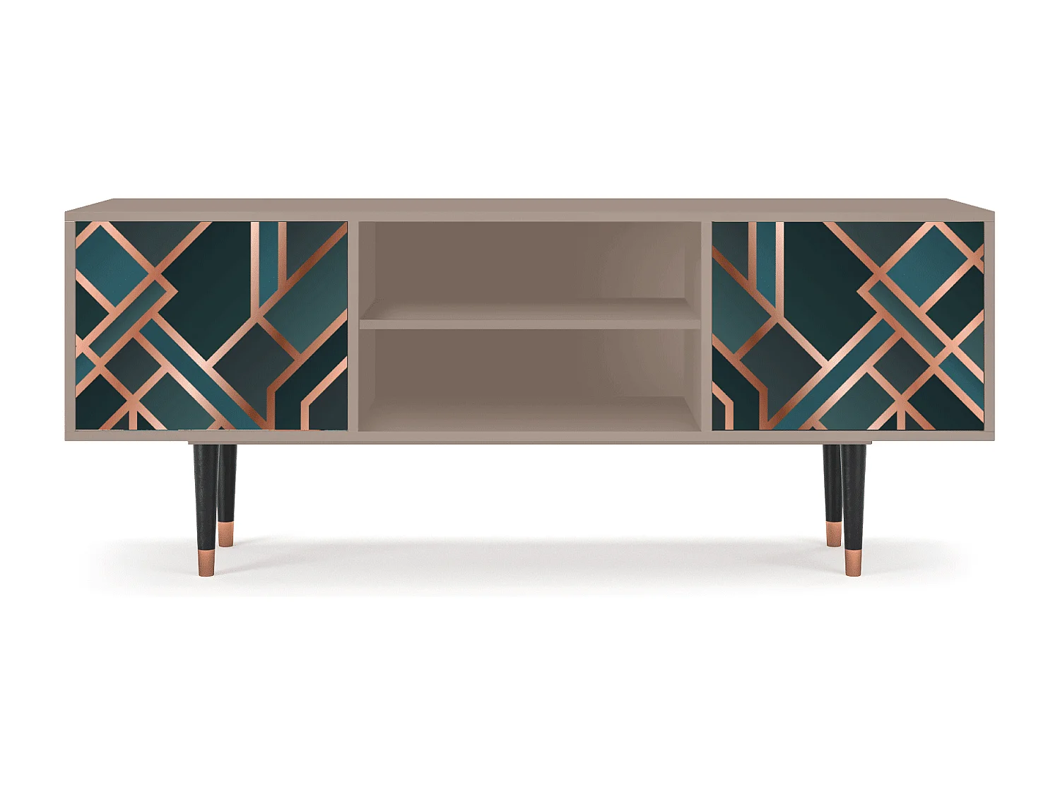 Meuble TV - 170х69х48 cm - T2 - Bronze Crossroad, Latte