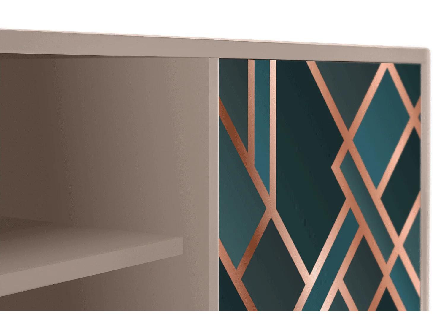 Meuble TV - 170х69х48 cm - T2 - Bronze Crossroad, Latte