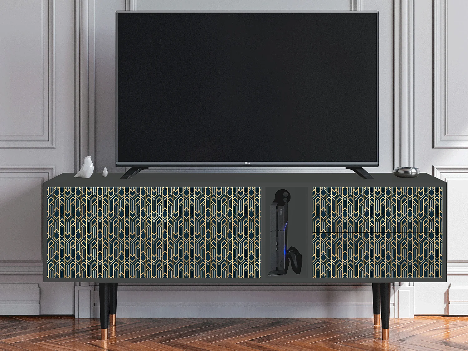 Meuble TV - 170х69х48 cm - T1 - Golden Empire, Anthracite