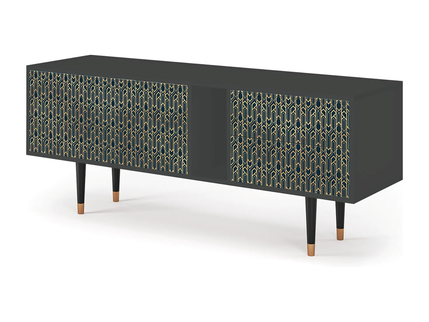 Mobile TV - 170х69х48 cm - T1 - Golden Empire, Antracite