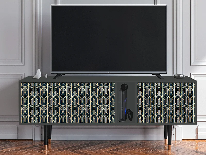 Mueble de TV - 170х69х48 cm - T1 - Golden Empire, Antracite