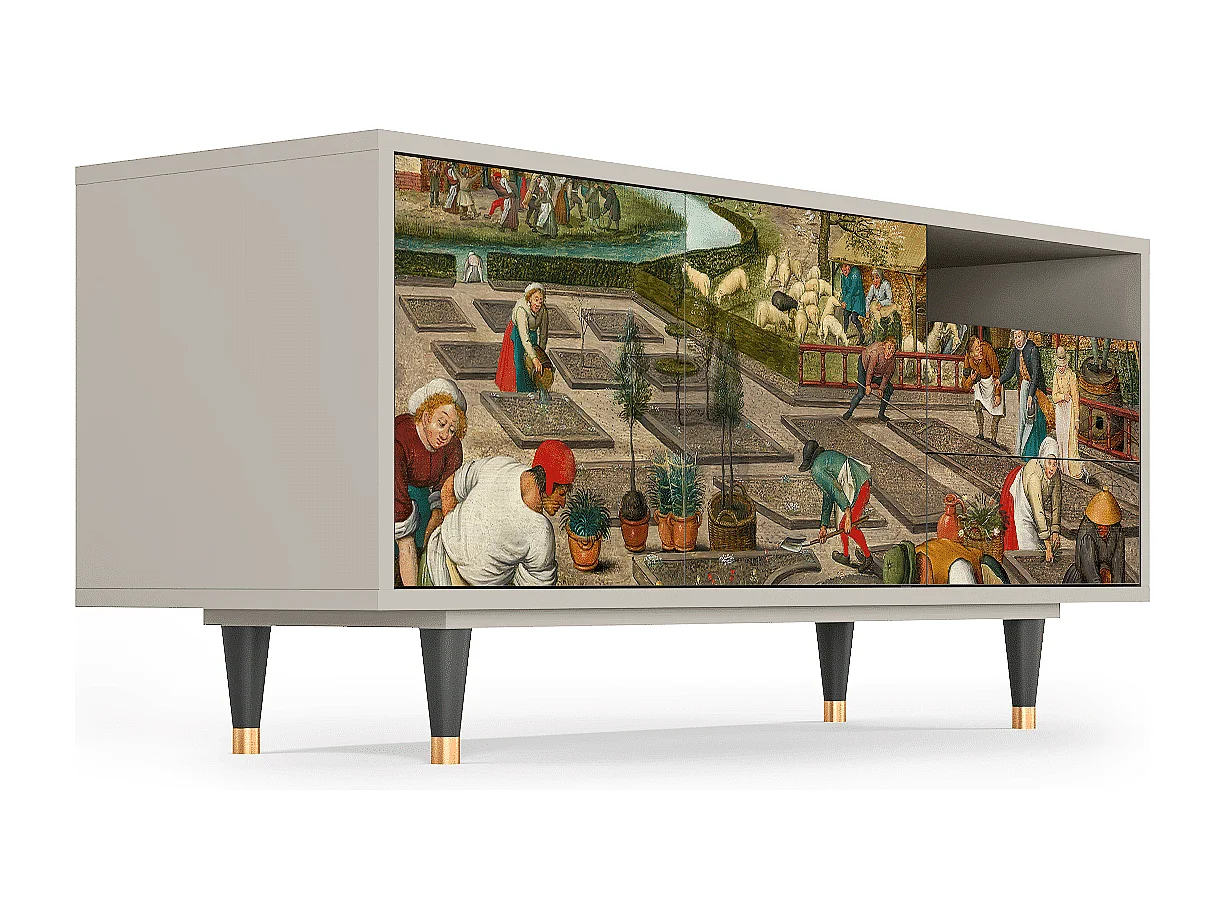 TV-Möbel - 125х56х41 cm - T7 - The Younger - Spring, Sand