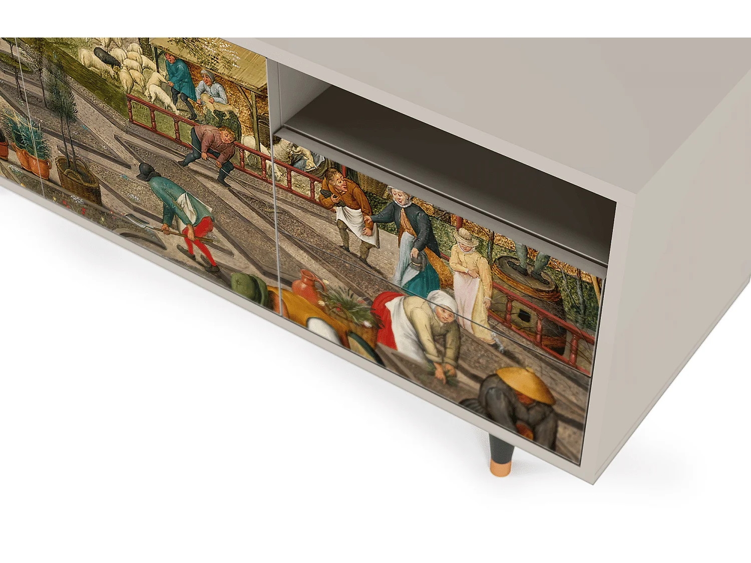 TV-Möbel - 125х56х41 cm - T7 - The Younger - Spring, Sand