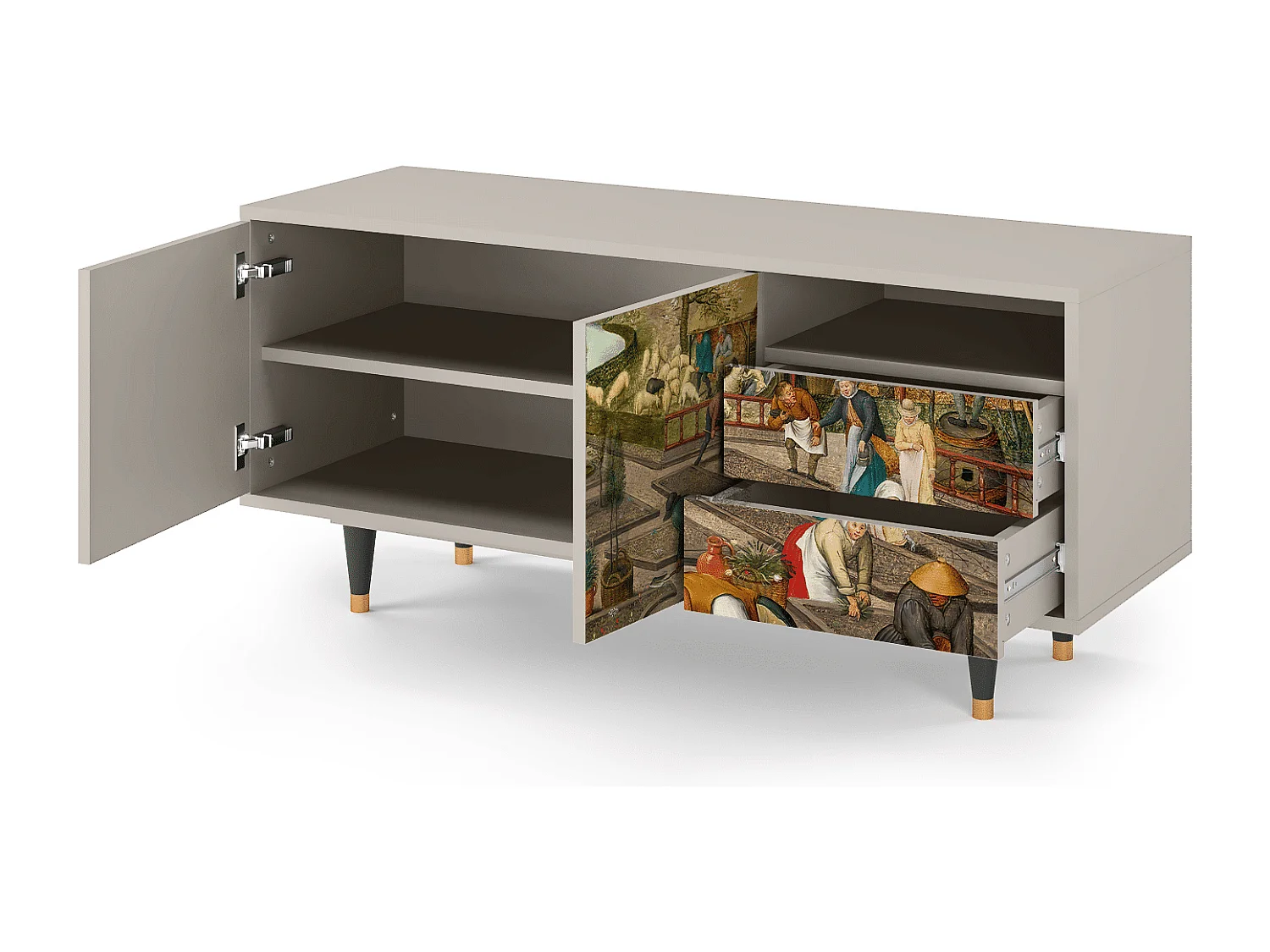 TV-Möbel - 125х56х41 cm - T7 - The Younger - Spring, Sand