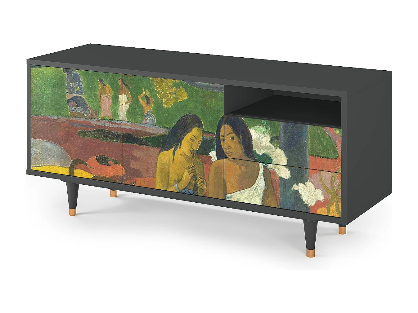 Meuble TV - 125х56х41 cm - T7 - Arearea , Anthracite