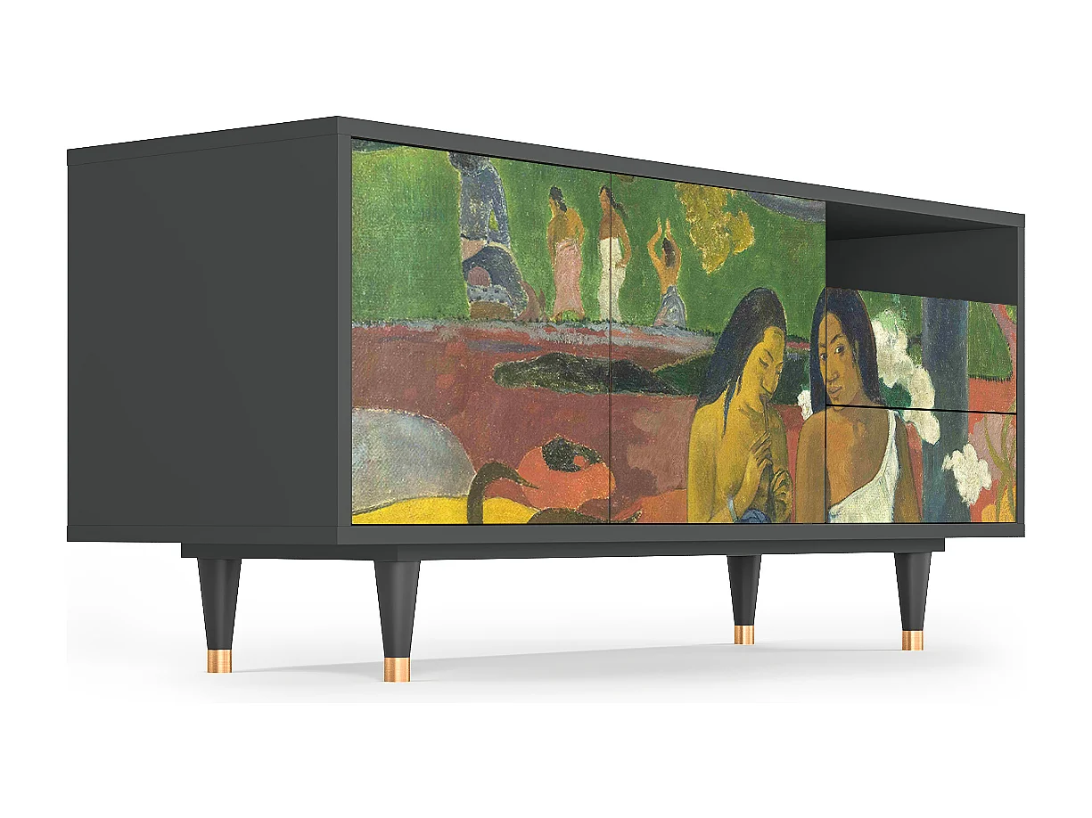 Meuble TV - 125х56х41 cm - T7 - Arearea , Anthracite