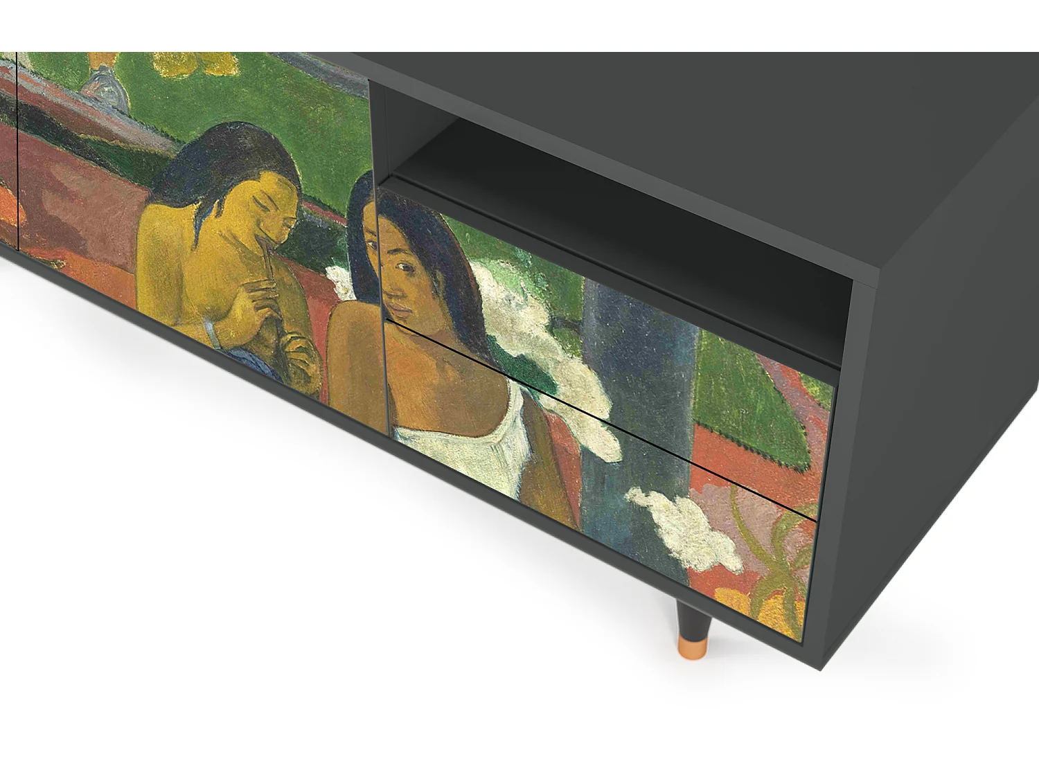 Meuble TV - 125х56х41 cm - T7 - Arearea , Anthracite