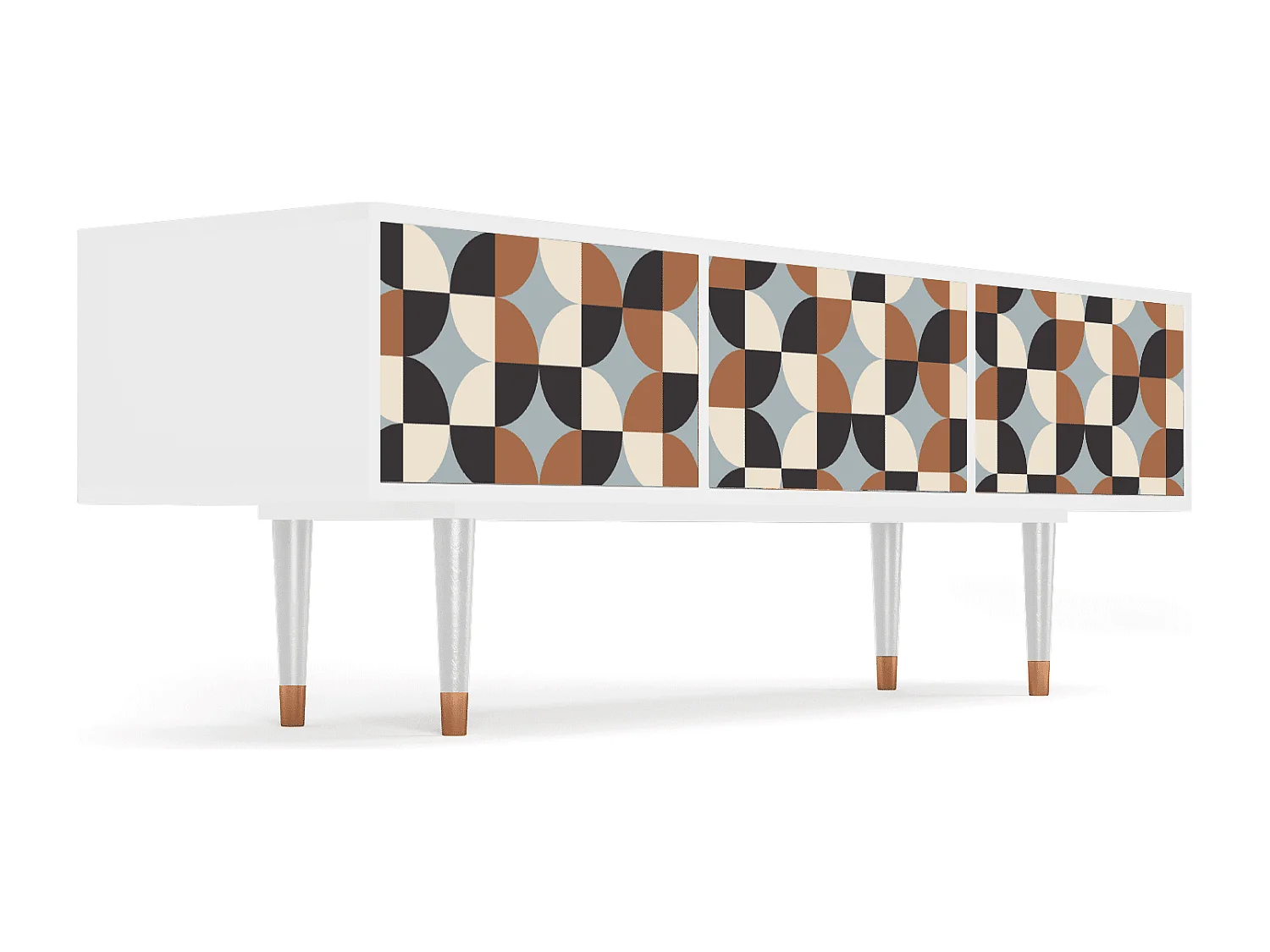 Meuble TV - 170х59х48 cm - T4 - Brown Sensation, Blanc