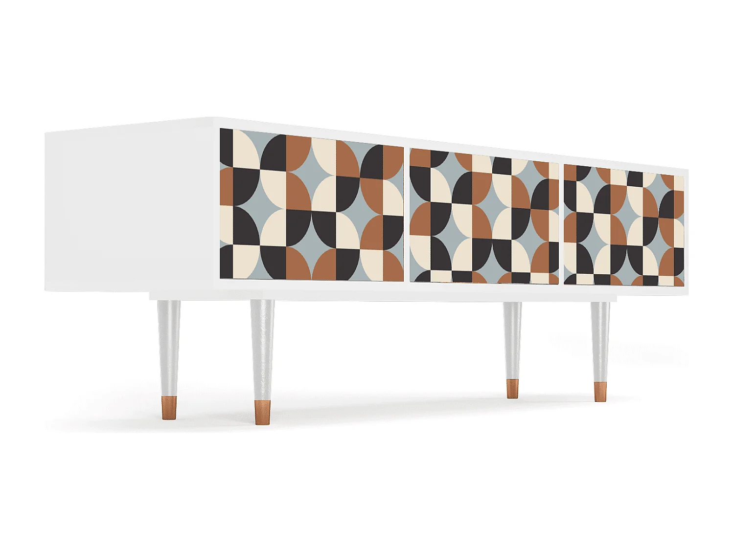 TV-meubel - 170х59х48 cm - T4 - Brown Sensation, Wit