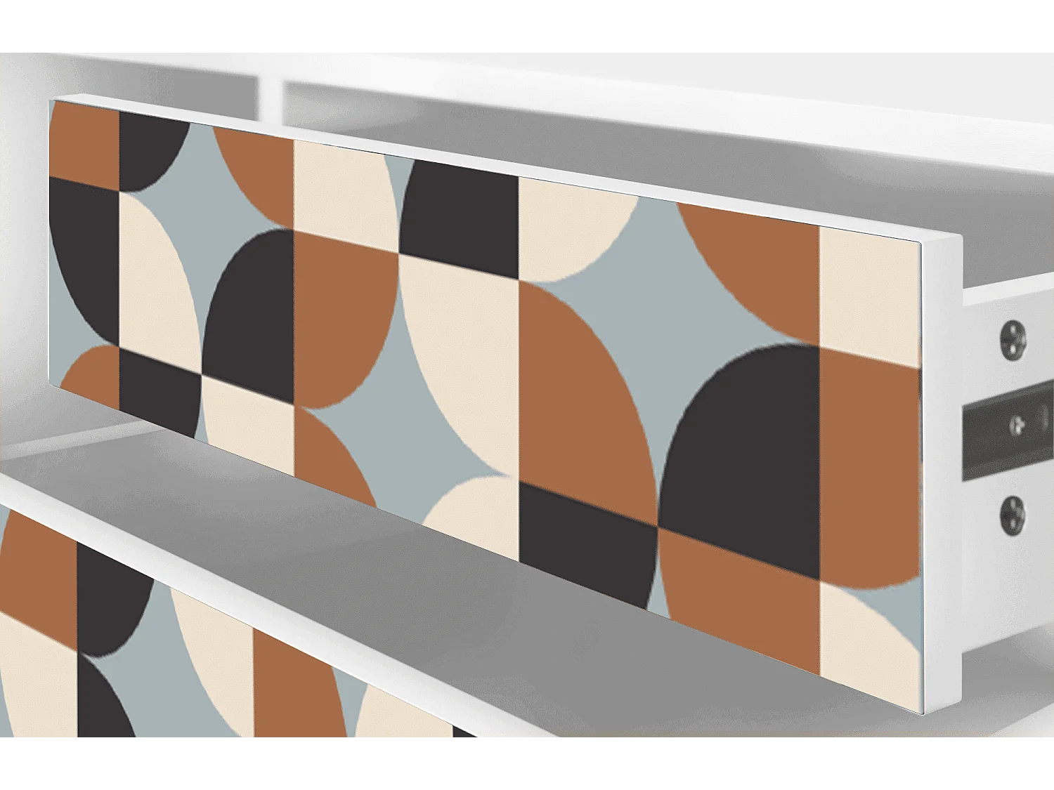 TV-meubel - 170х59х48 cm - T4 - Brown Sensation, Wit