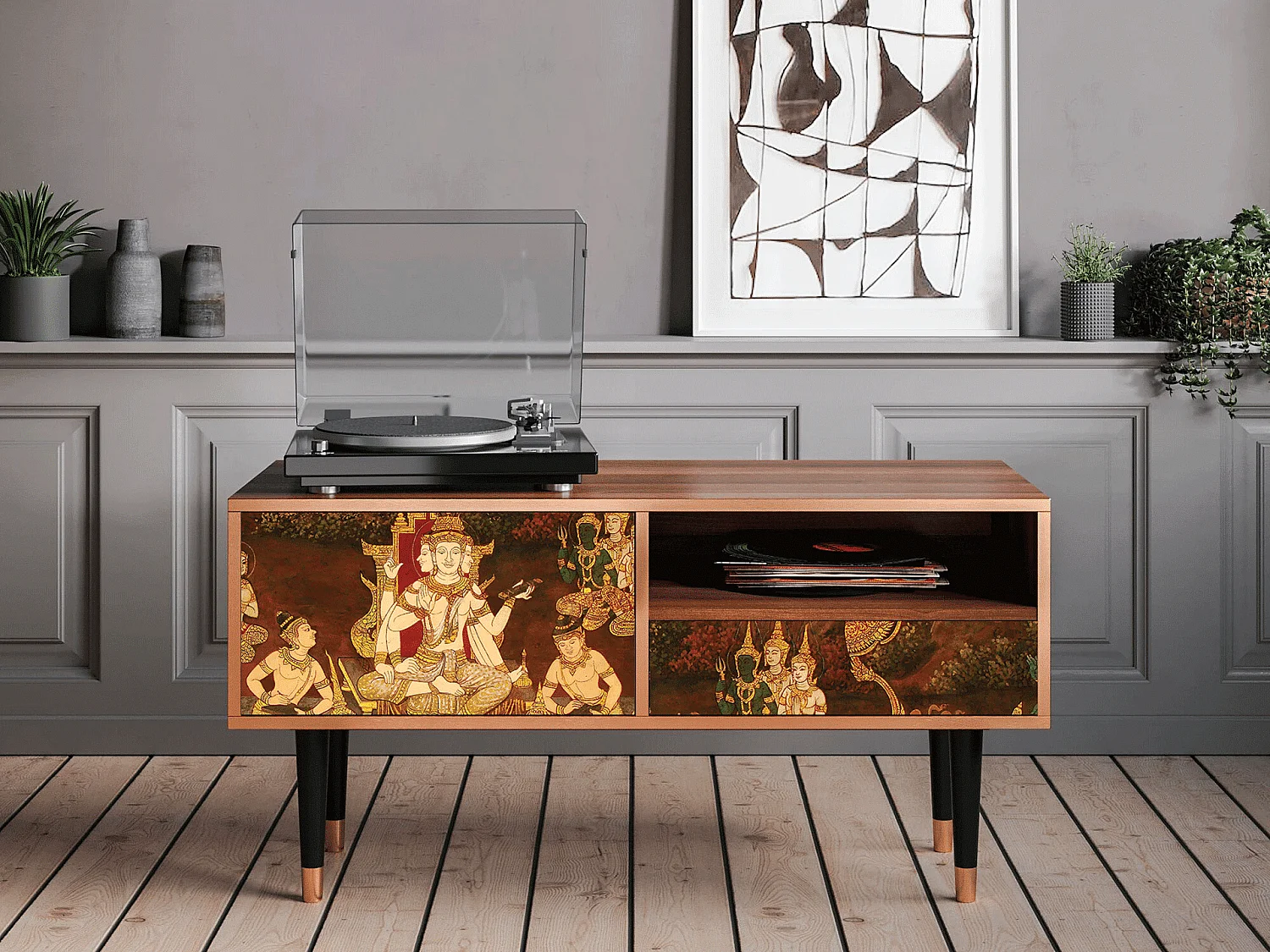 TV-meubel - 115х59х48 cm - T3 - Malyavan, Walnoot