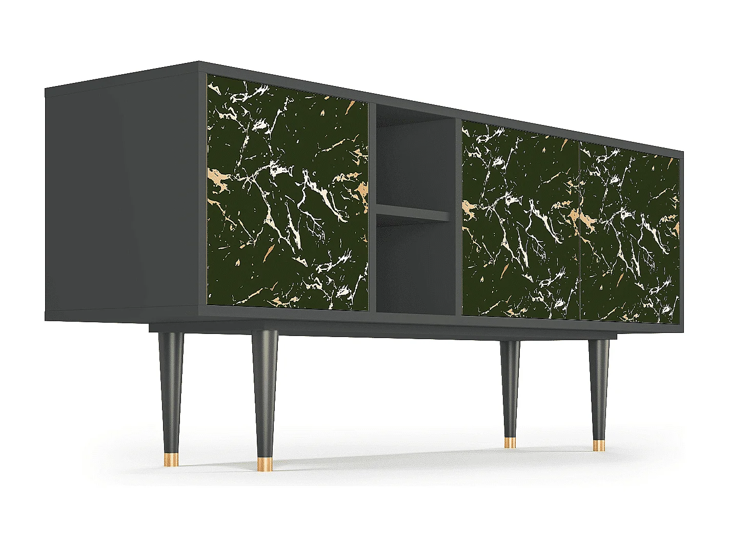 Meuble TV - 150х69х41 cm - T5 - Amazon Forest, Anthracite