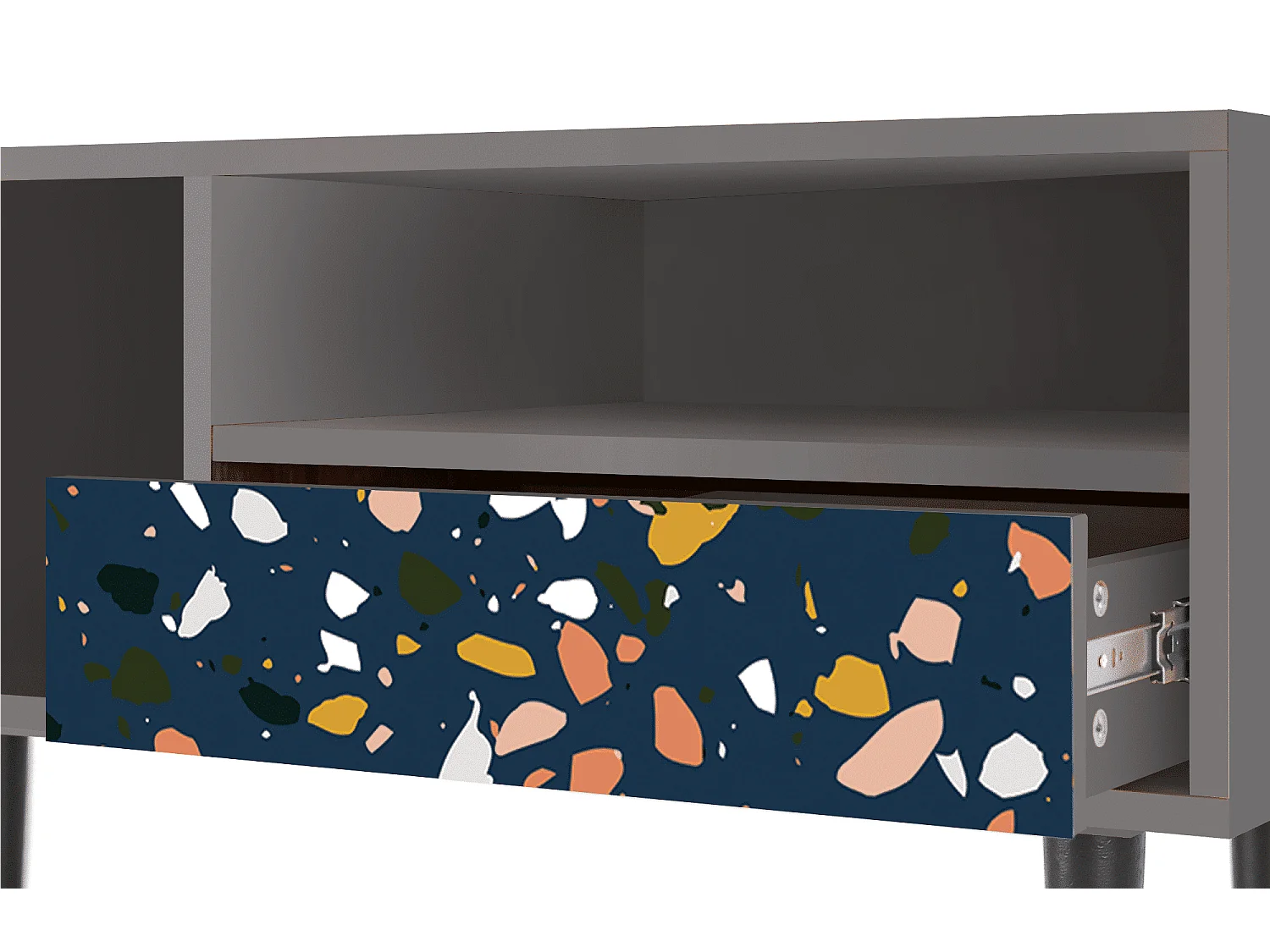 Meuble TV - 115х59х48 cm - T3 - Night Sky Langhterns, Gris