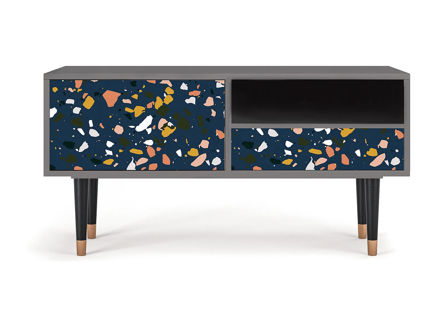 Mueble de TV - 115х59х48 cm - T3 - Night Sky Langhterns, Gris