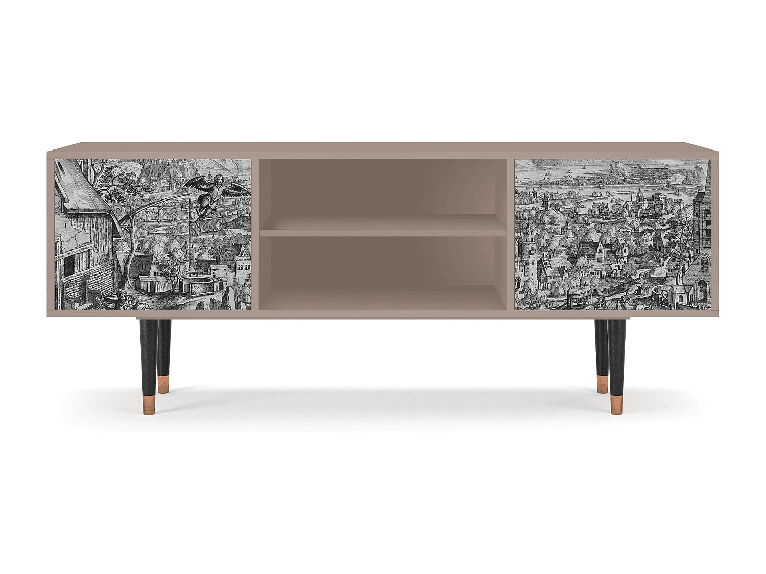 Mueble de TV - 170х69х48 cm - T2 - Departure, Latte