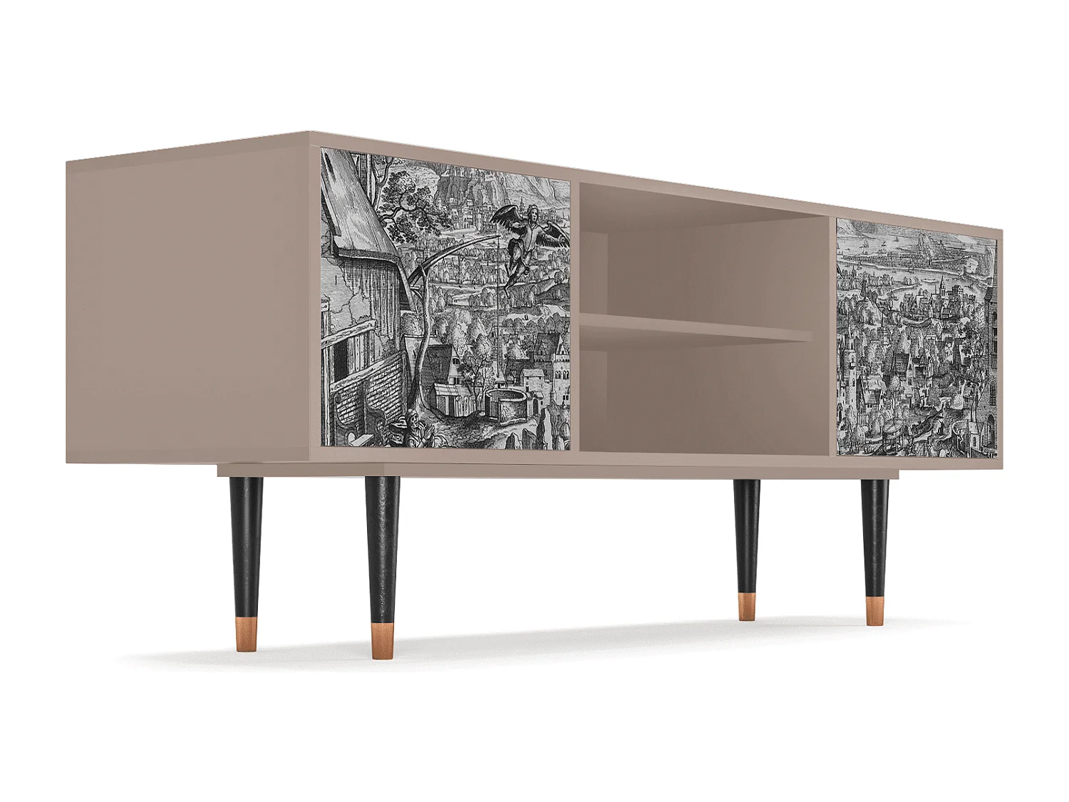 Mueble de TV - 170х69х48 cm - T2 - Departure, Latte