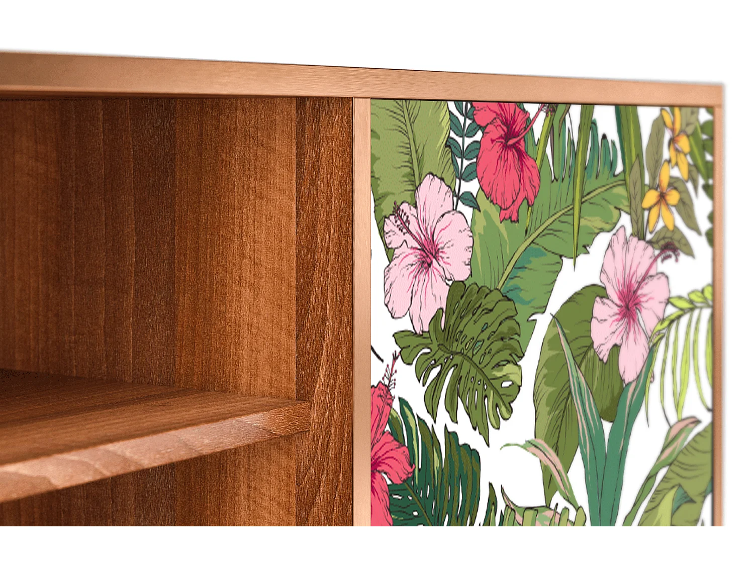 TV-meubel - 170х69х48 cm - T2 - Verdant Tropics, Walnoot