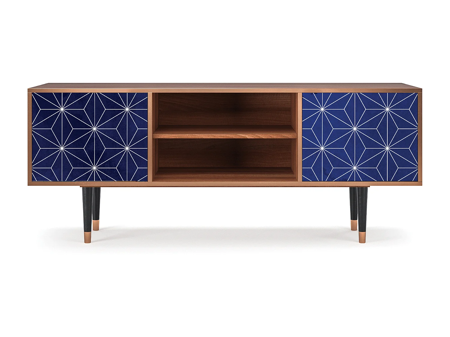 TV-meubel - 170х69х48 cm - T2 - Milky Way, Walnoot