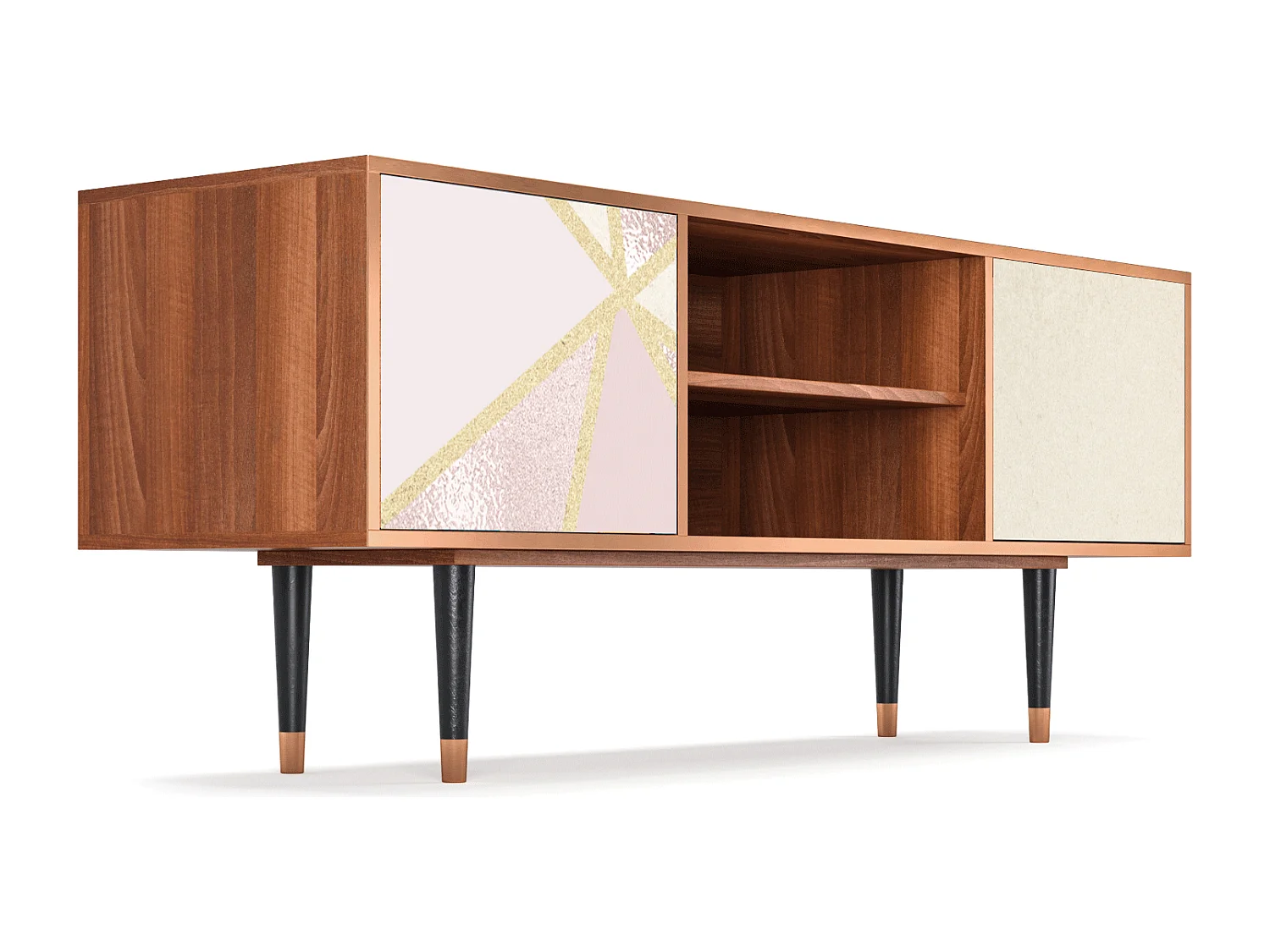 TV-Möbel - 170х69х48 cm - T2 - Cosmopolitan Diva, Walnuss