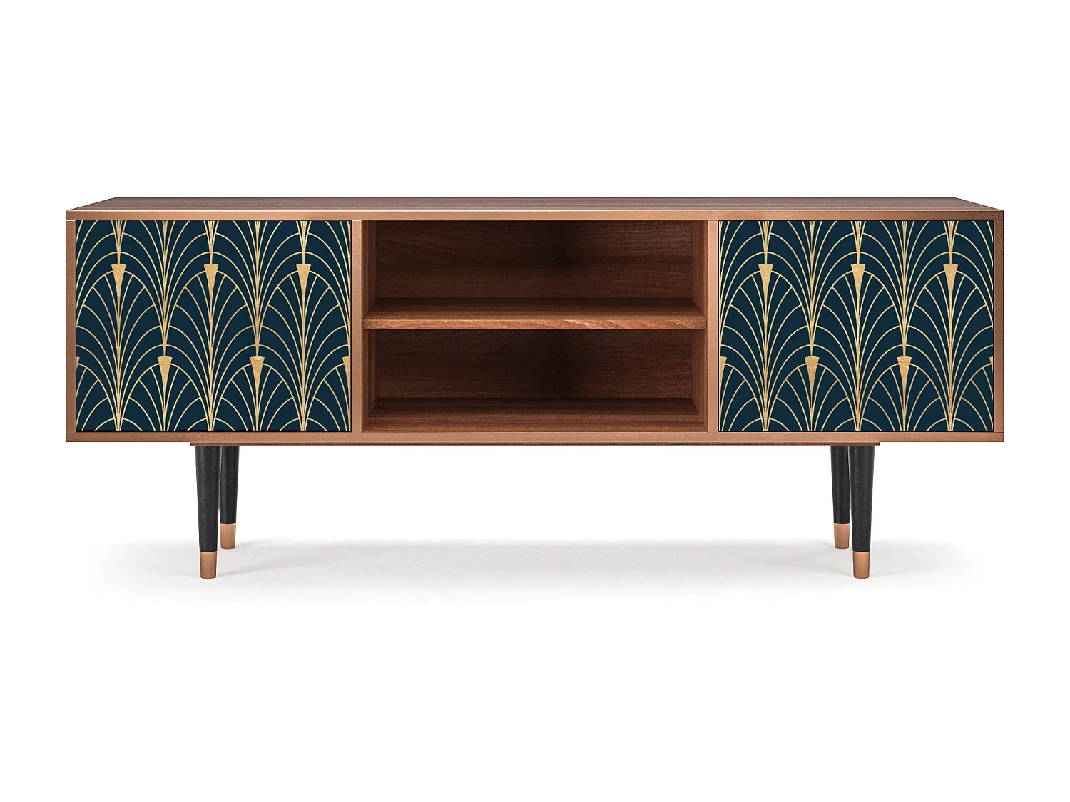 Meuble TV - 170х69х48 cm - T2 - Flower of the Nile, Noyer