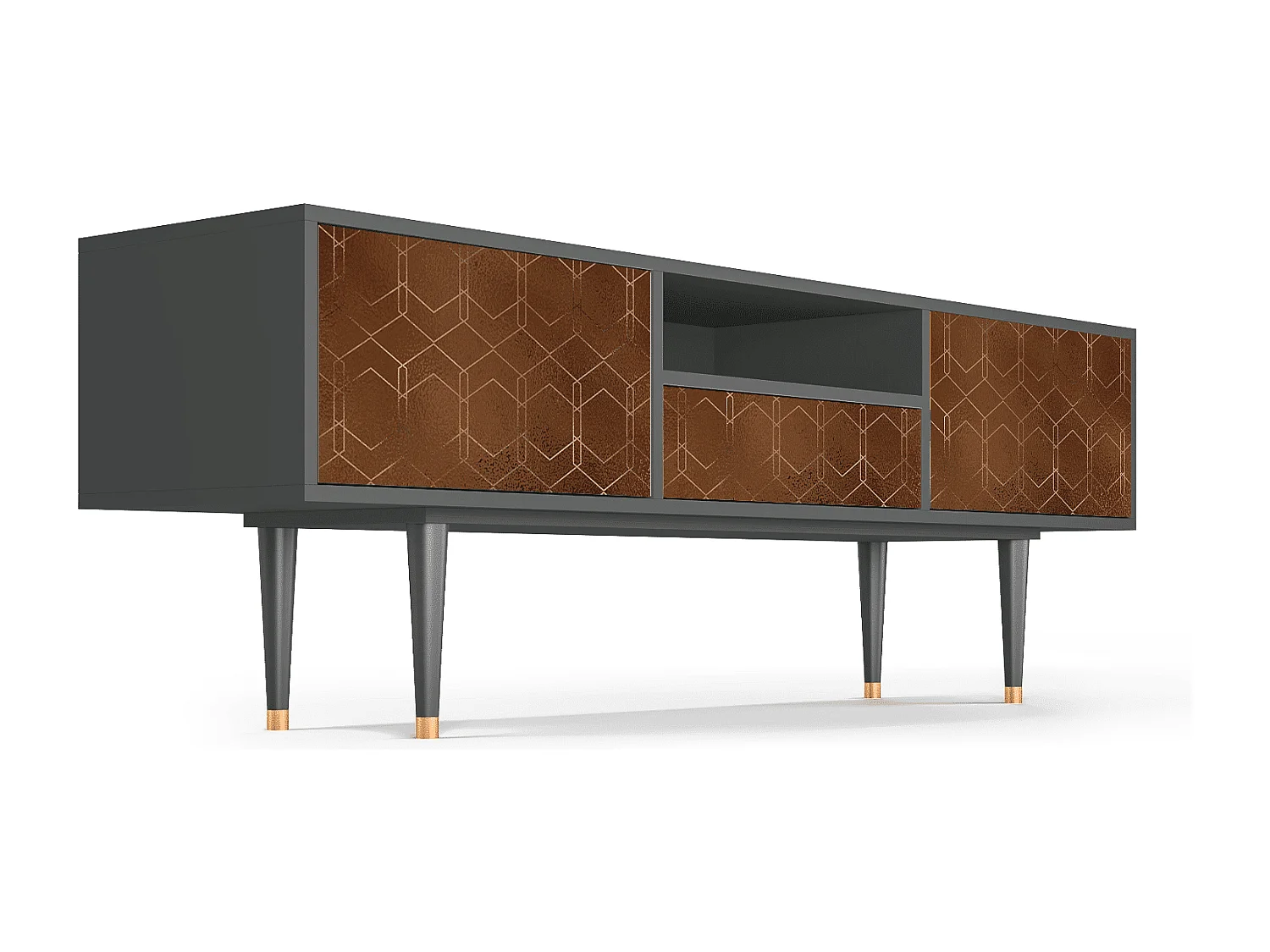 Mobile TV - 170х59х41 cm - T6 - Chocolate Bar, Antracite