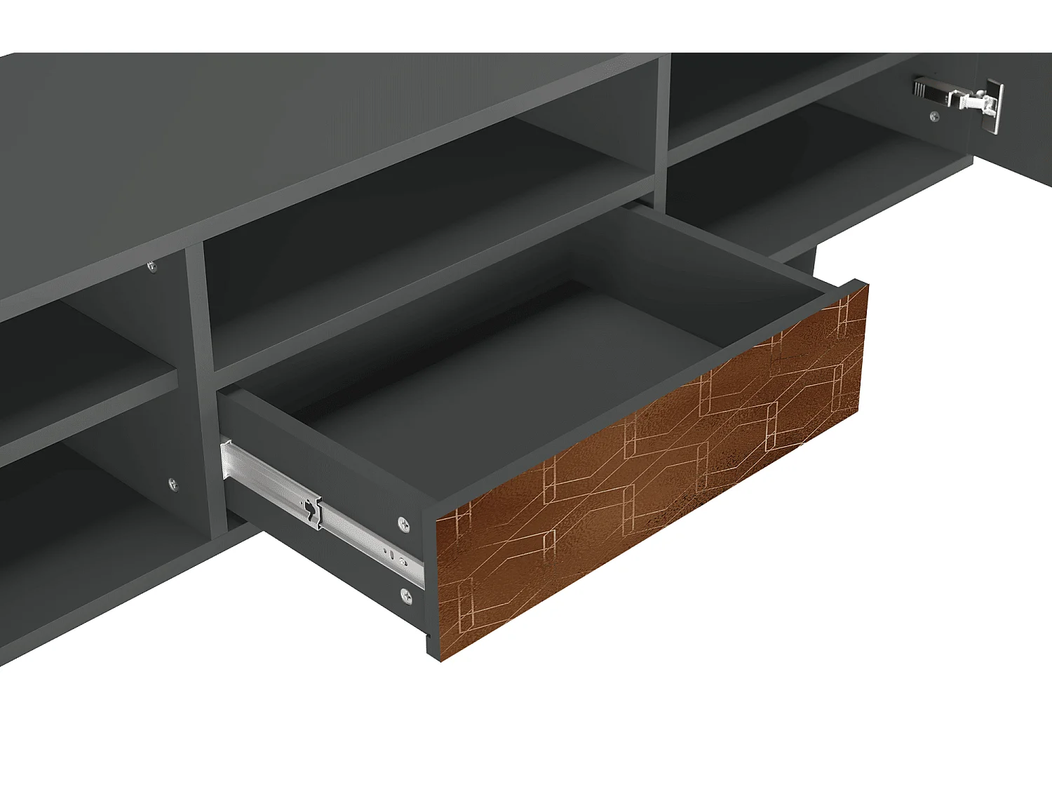 Mobile TV - 170х59х41 cm - T6 - Chocolate Bar, Antracite