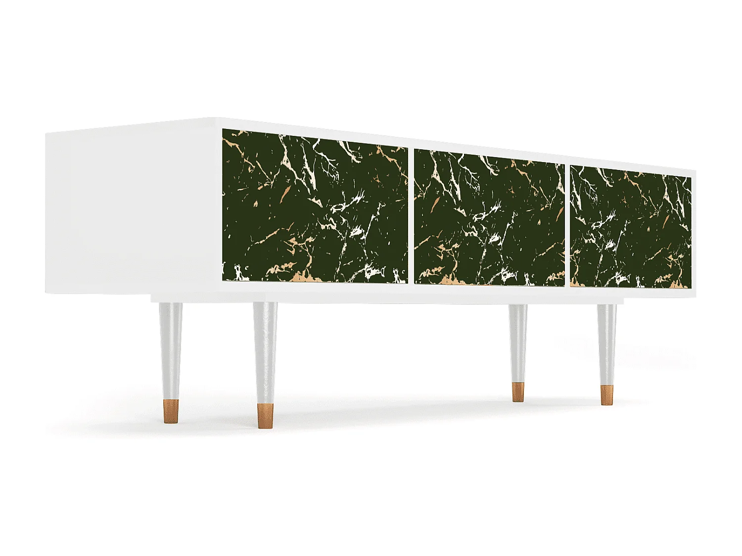 Meuble TV - 170х59х48 cm - T4 - Amazon Forest, Blanc