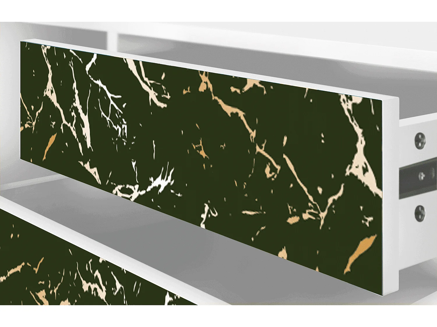 Meuble TV - 170х59х48 cm - T4 - Amazon Forest, Blanc