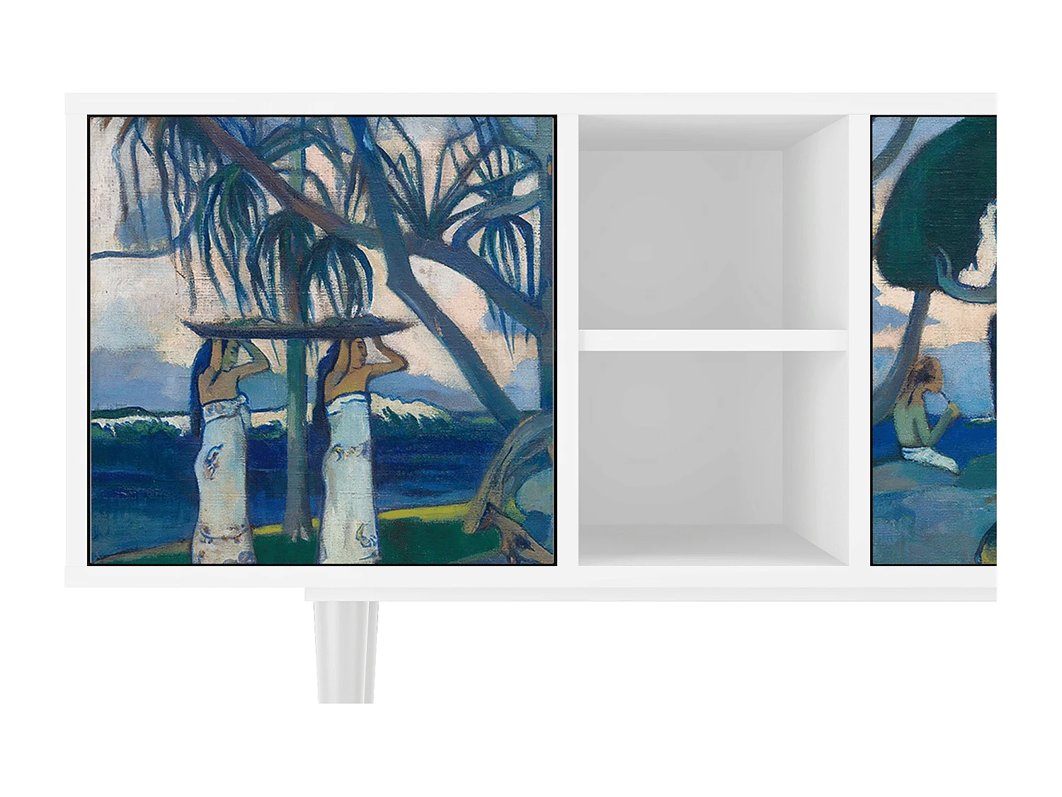 Meuble TV - 150х69х41 cm - T5 - Day of the God, Blanc