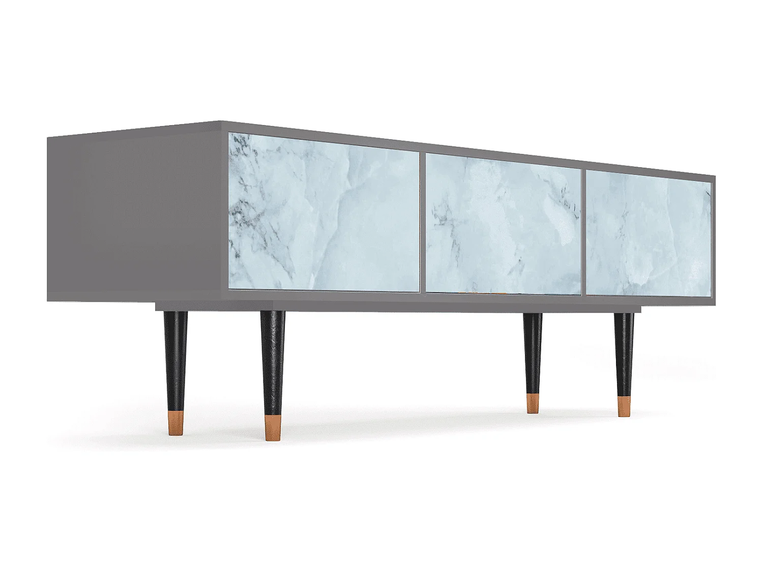 Meuble TV - 170х59х48 cm - T4 - Glacial Colour, Gris