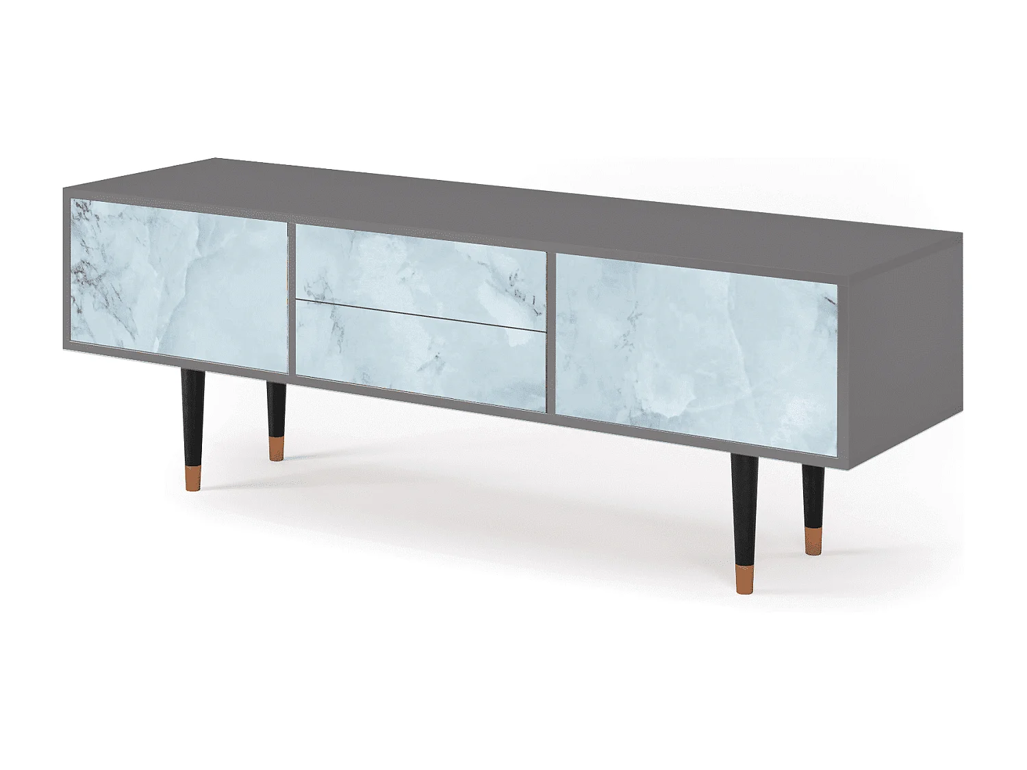 TV-meubel - 170х59х48 cm - T4 - Glacial Colour, Grijs