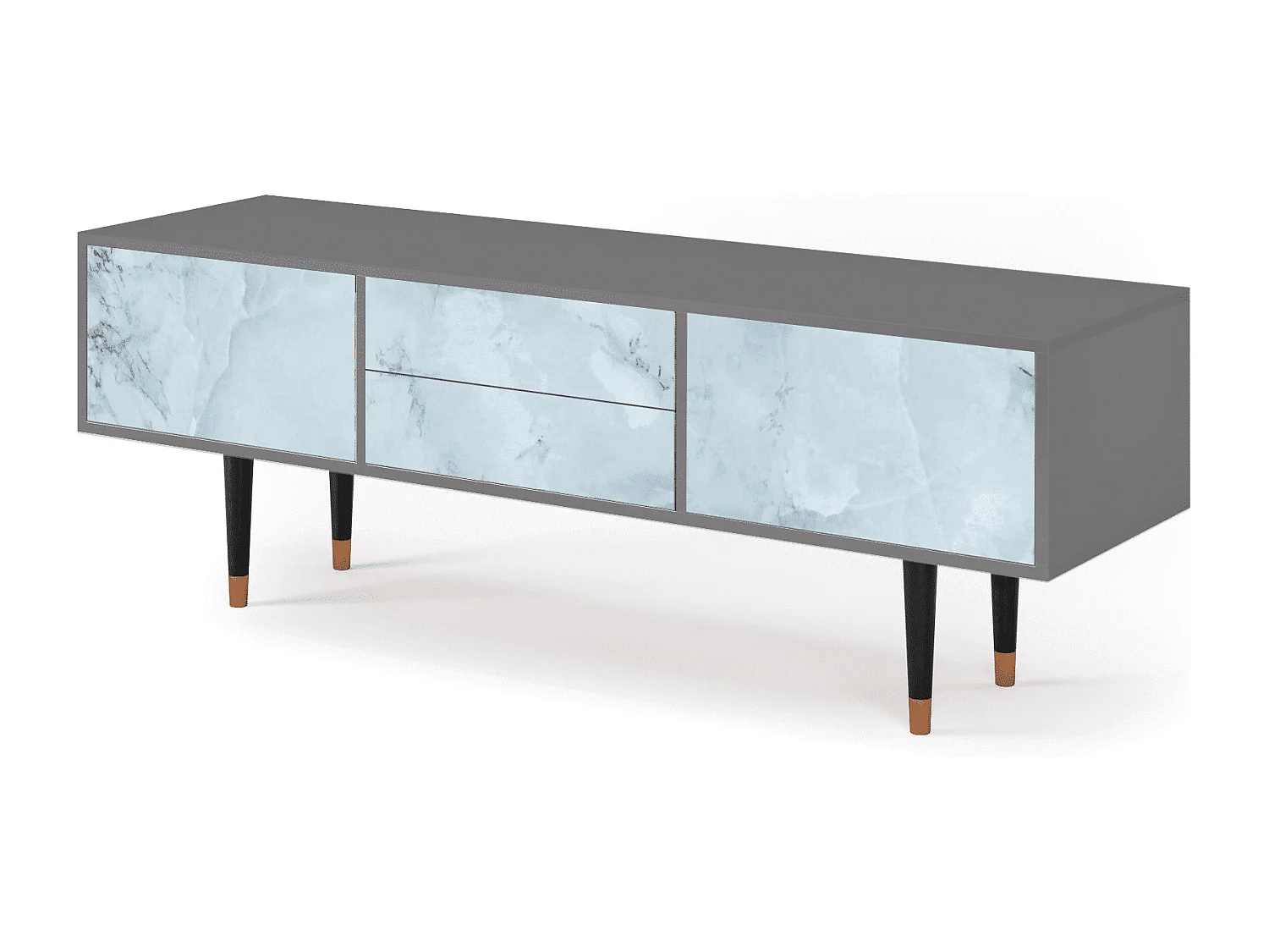 Mobile TV - 170х59х48 cm - T4 - Glacial Colour, Grigio