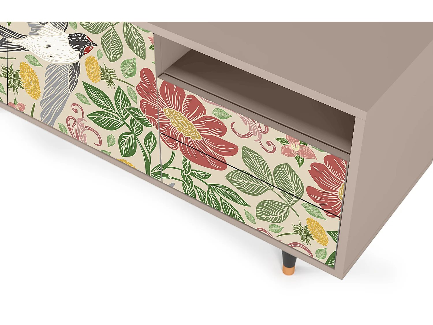 TV-Möbel - 125х56х41 cm - T7 - Spring Swallow, Latte