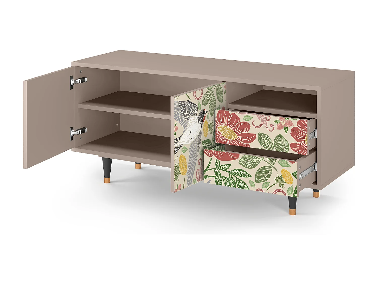 TV-Möbel - 125х56х41 cm - T7 - Spring Swallow, Latte