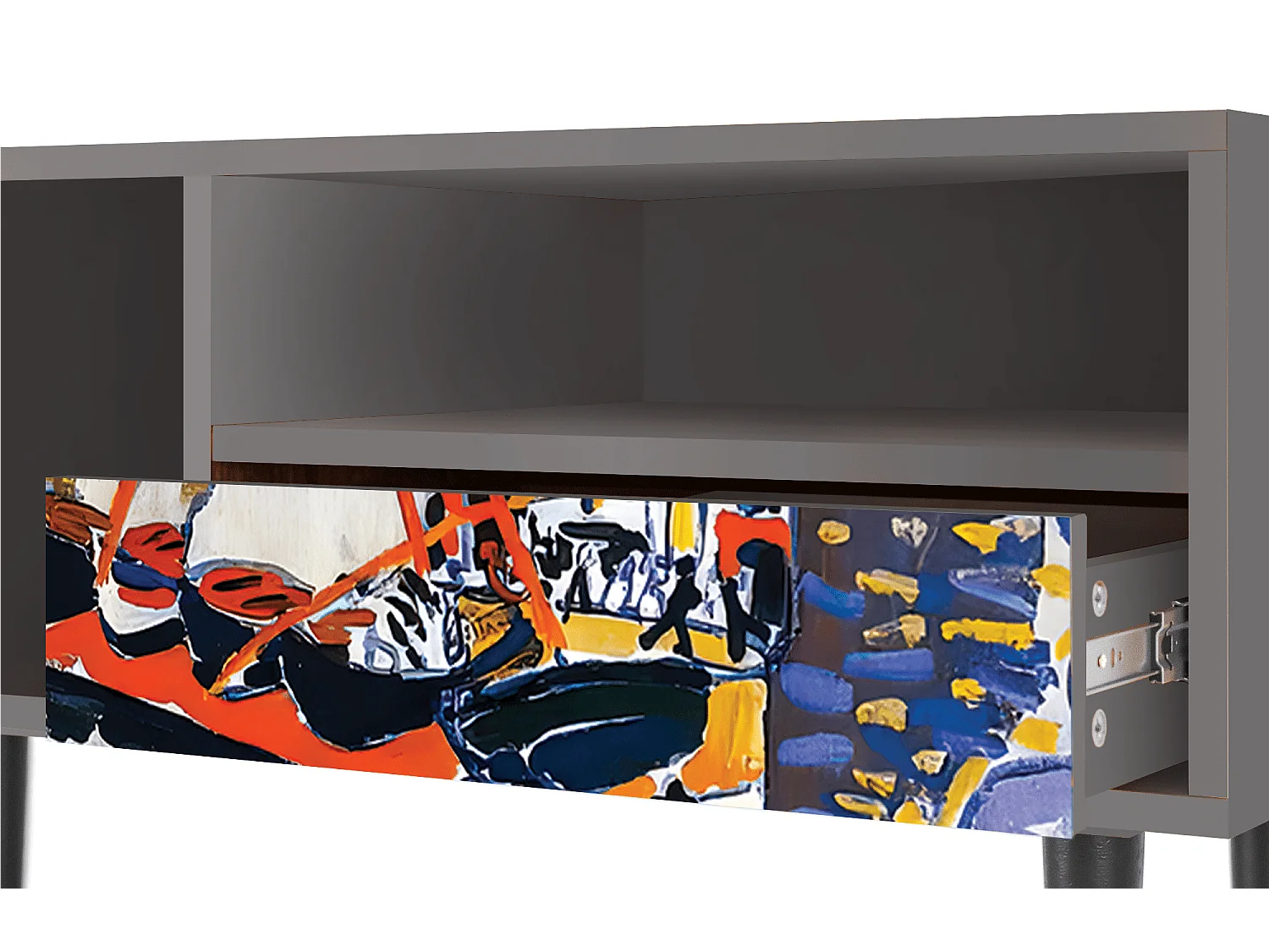 TV-meubel - 115х59х48 cm - T3 - Le Séchage des voiles , Grijs