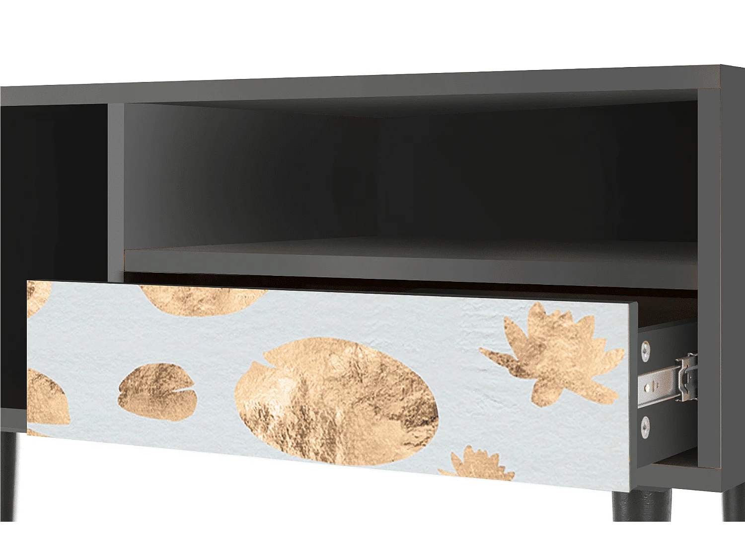 TV-Möbel - 115х59х48 cm - T3 - Blue Giraffe, Anthrazit