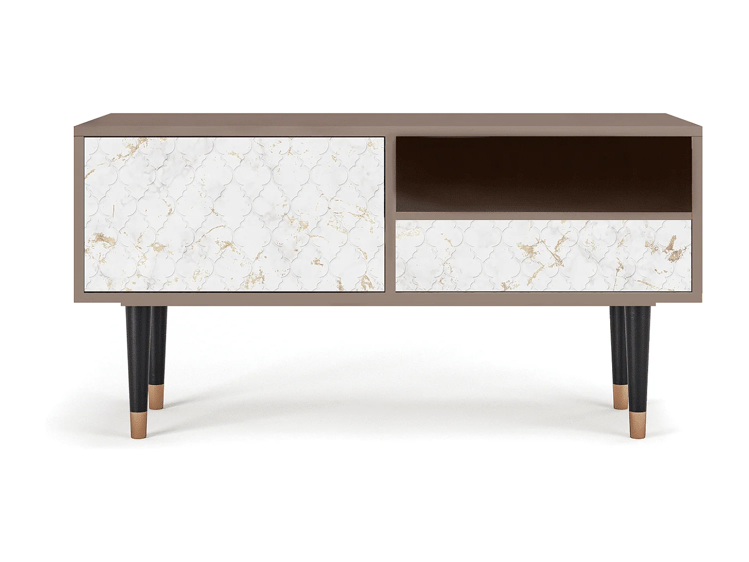 Mobile TV - 115х59х48 cm - T3 - Sweet Cotton, Latte