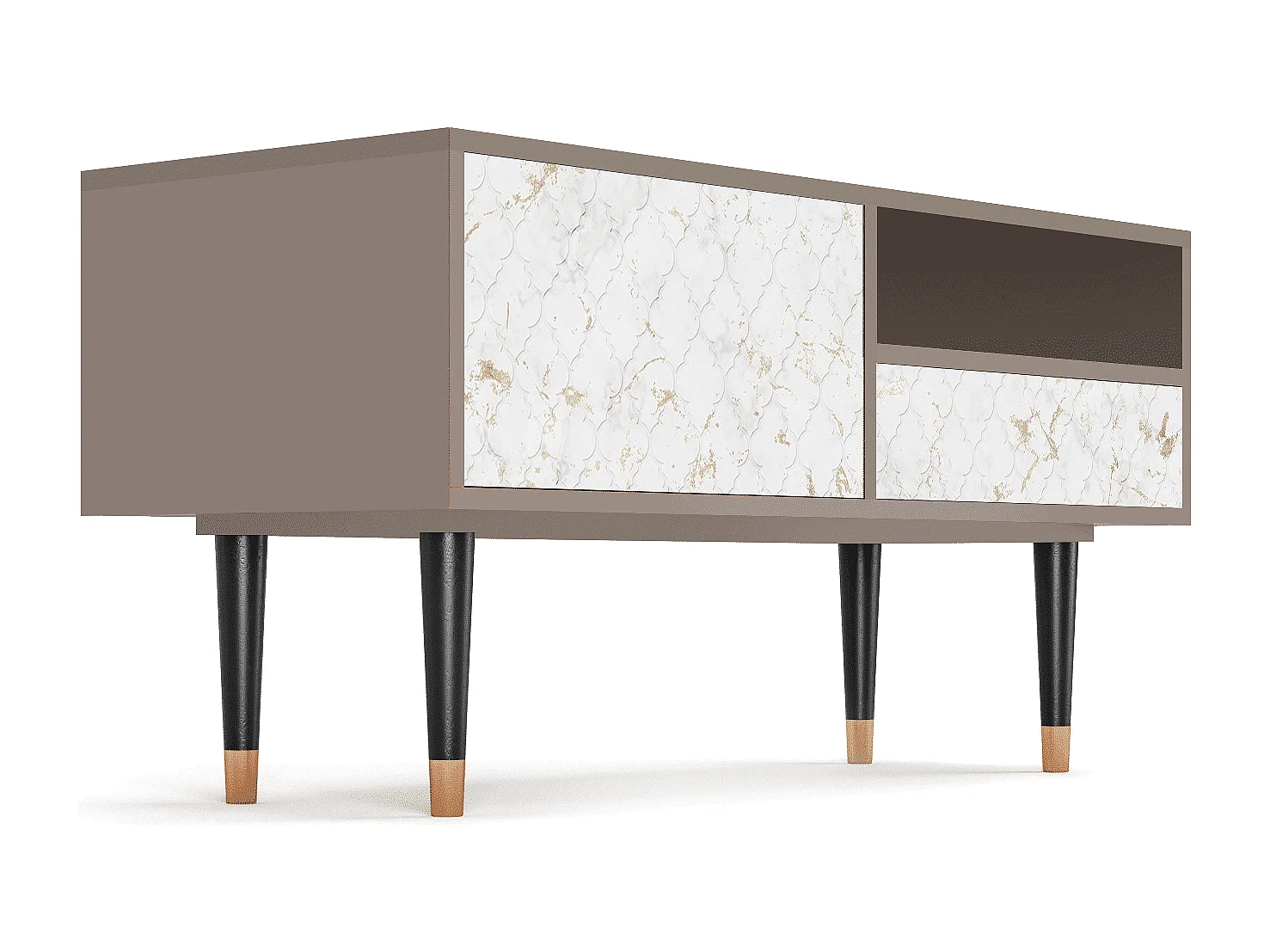 Mobile TV - 115х59х48 cm - T3 - Sweet Cotton, Latte