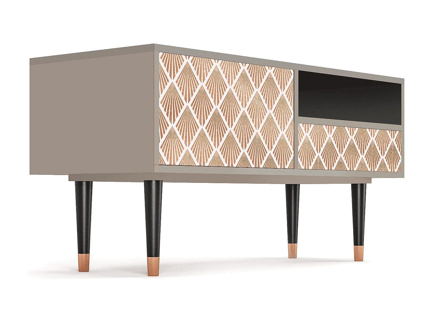 Meuble TV - 115х59х48 cm - T3 - Pastel Sunrise, Sable