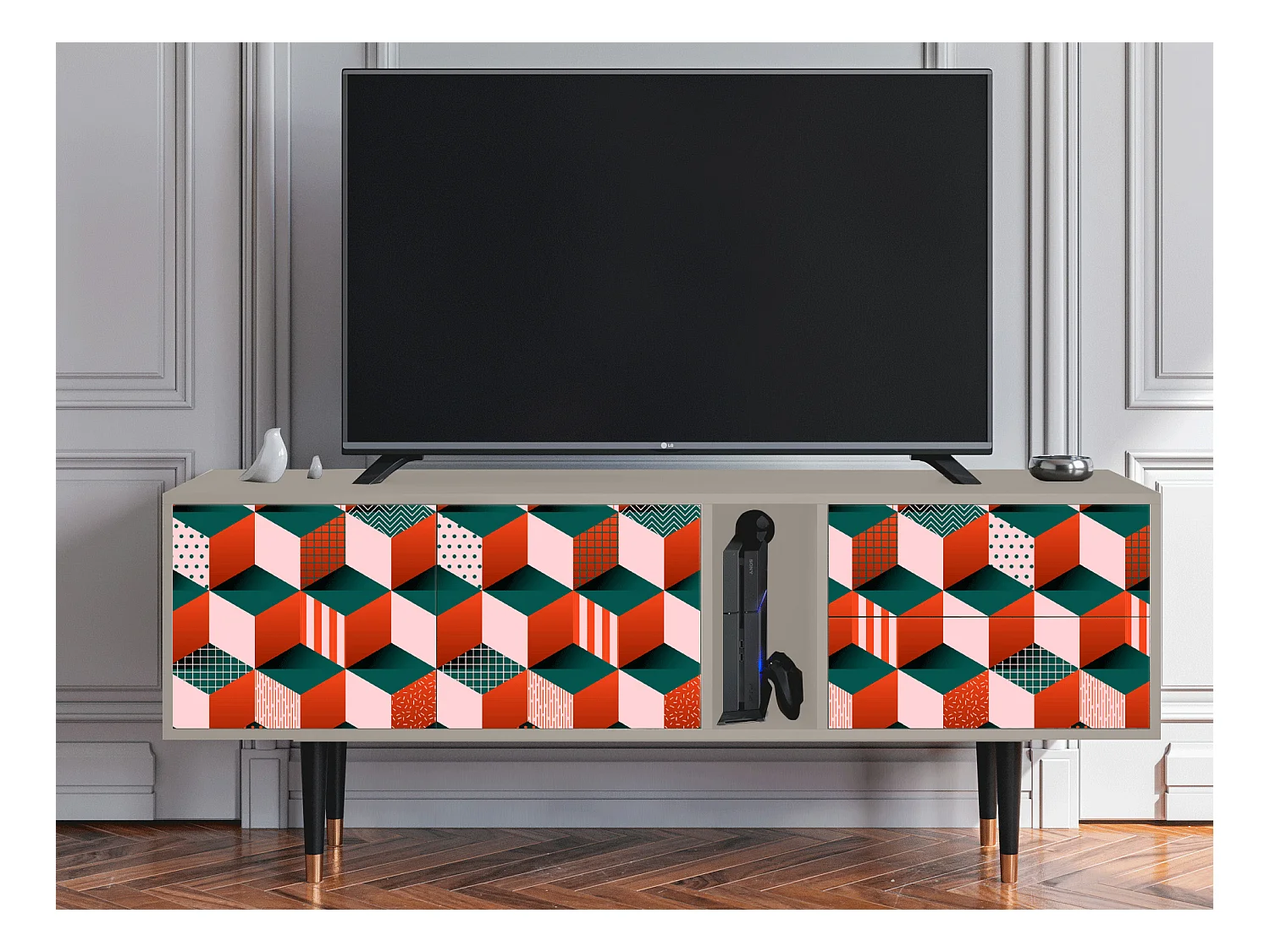 TV-meubel - 170х69х48 cm - T1 - Pepsi-Cola, Zand